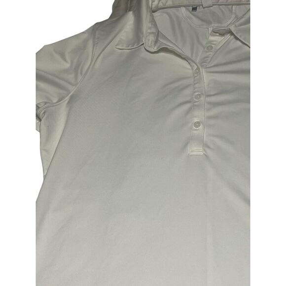 Under Armour Heat Gear Polo White Women's Size Large Excellent condition No flaw - Picture 8 of 8